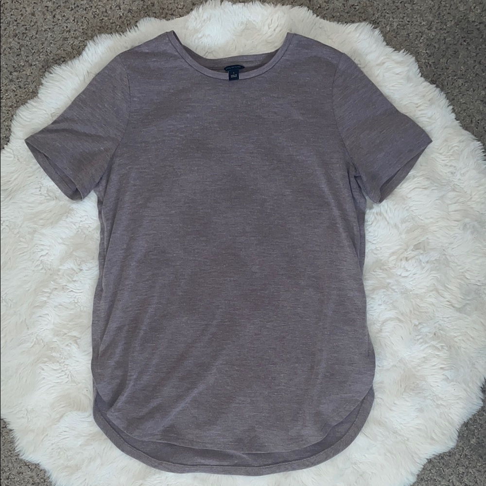 Gray Purple Short Sleeve T-Shirt
